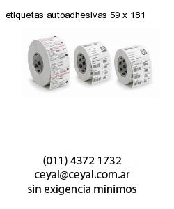 etiquetas autoadhesivas 59 x 181