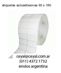etiquetas autoadhesivas 65 x 180
