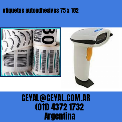 etiquetas autoadhesivas 75 x 182