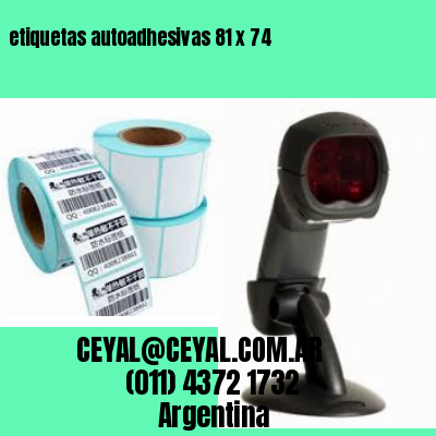 etiquetas autoadhesivas 81 x 74