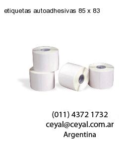 etiquetas autoadhesivas 85 x 83
