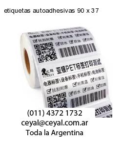 etiquetas autoadhesivas 90 x 37