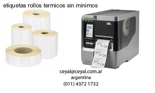 etiquetas rollos termicos sin minimos