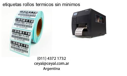 etiquetas rollos termicos sin minimos
