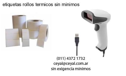 etiquetas rollos termicos sin minimos