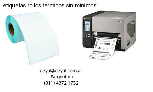 etiquetas rollos termicos sin minimos