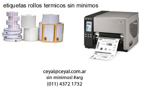 etiquetas rollos termicos sin minimos