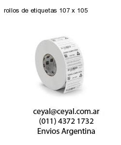 rollos de etiquetas 107 x 105