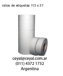 rollos de etiquetas 113 x 37