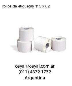 rollos de etiquetas 115 x 62