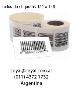 rollos de etiquetas 122 x 148
