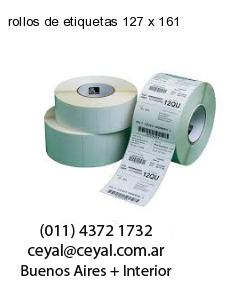 rollos de etiquetas 127 x 161