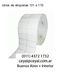 rollos de etiquetas 131 x 175