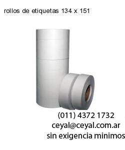 rollos de etiquetas 134 x 151
