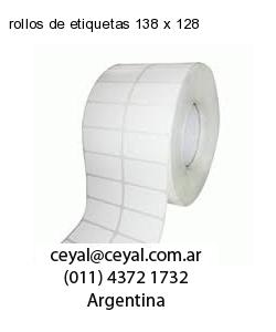 rollos de etiquetas 138 x 128