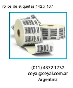 rollos de etiquetas 142 x 167