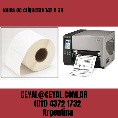 rollos de etiquetas 142 x 39