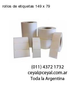 rollos de etiquetas 149 x 79