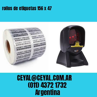 rollos de etiquetas 156 x 47
