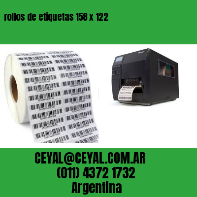 rollos de etiquetas 158 x 122
