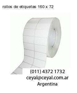 rollos de etiquetas 160 x 72