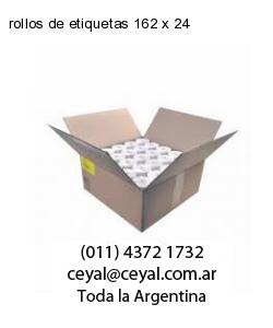 rollos de etiquetas 162 x 24