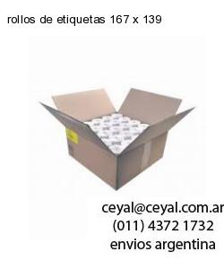 rollos de etiquetas 167 x 139
