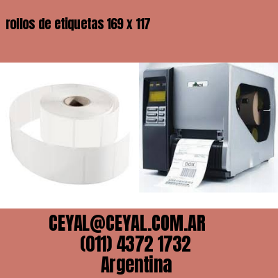 rollos de etiquetas 169 x 117