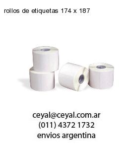 rollos de etiquetas 174 x 187