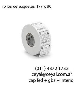 rollos de etiquetas 177 x 80