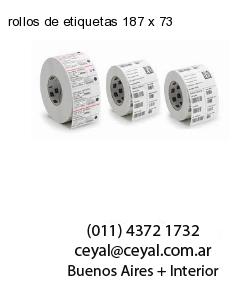 rollos de etiquetas 187 x 73