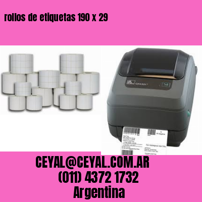 rollos de etiquetas 190 x 29
