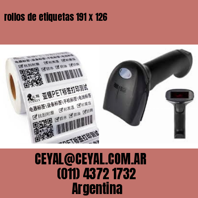rollos de etiquetas 191 x 126