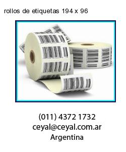 rollos de etiquetas 194 x 96