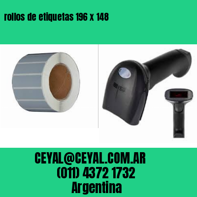 rollos de etiquetas 196 x 148
