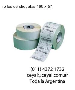 rollos de etiquetas 198 x 57