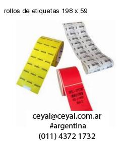 rollos de etiquetas 198 x 59