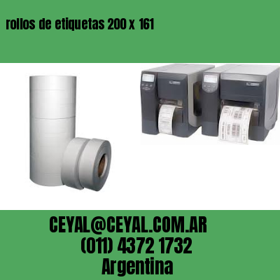 rollos de etiquetas 200 x 161