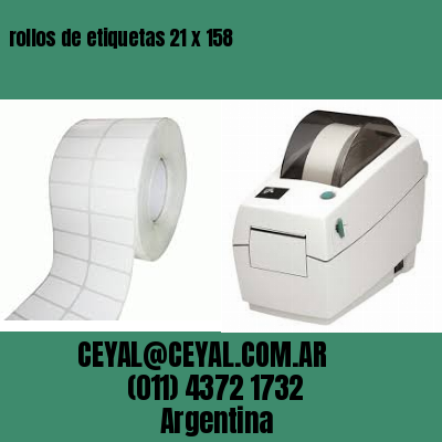 rollos de etiquetas 21 x 158