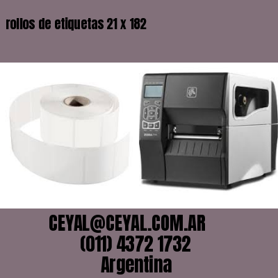 rollos de etiquetas 21 x 182