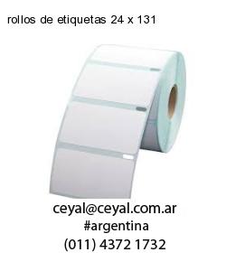 rollos de etiquetas 24 x 131