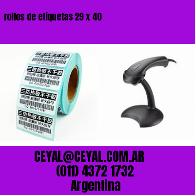 rollos de etiquetas 29 x 40