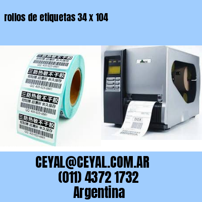 rollos de etiquetas 34 x 104