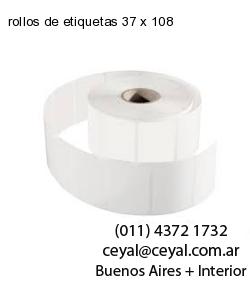 rollos de etiquetas 37 x 108