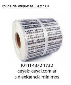 rollos de etiquetas 39 x 163