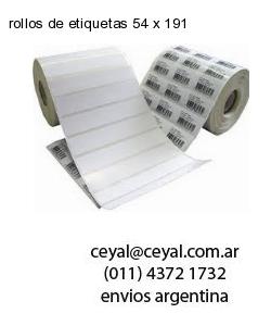 rollos de etiquetas 54 x 191