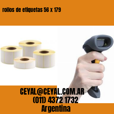 rollos de etiquetas 56 x 179
