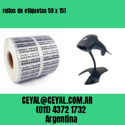 rollos de etiquetas 59 x 151