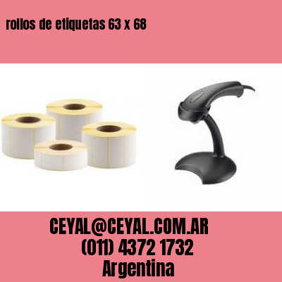 rollos de etiquetas 63 x 68