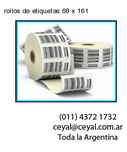 rollos de etiquetas 68 x 161